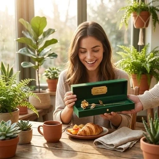 Rosa fortuna oro serie tierra